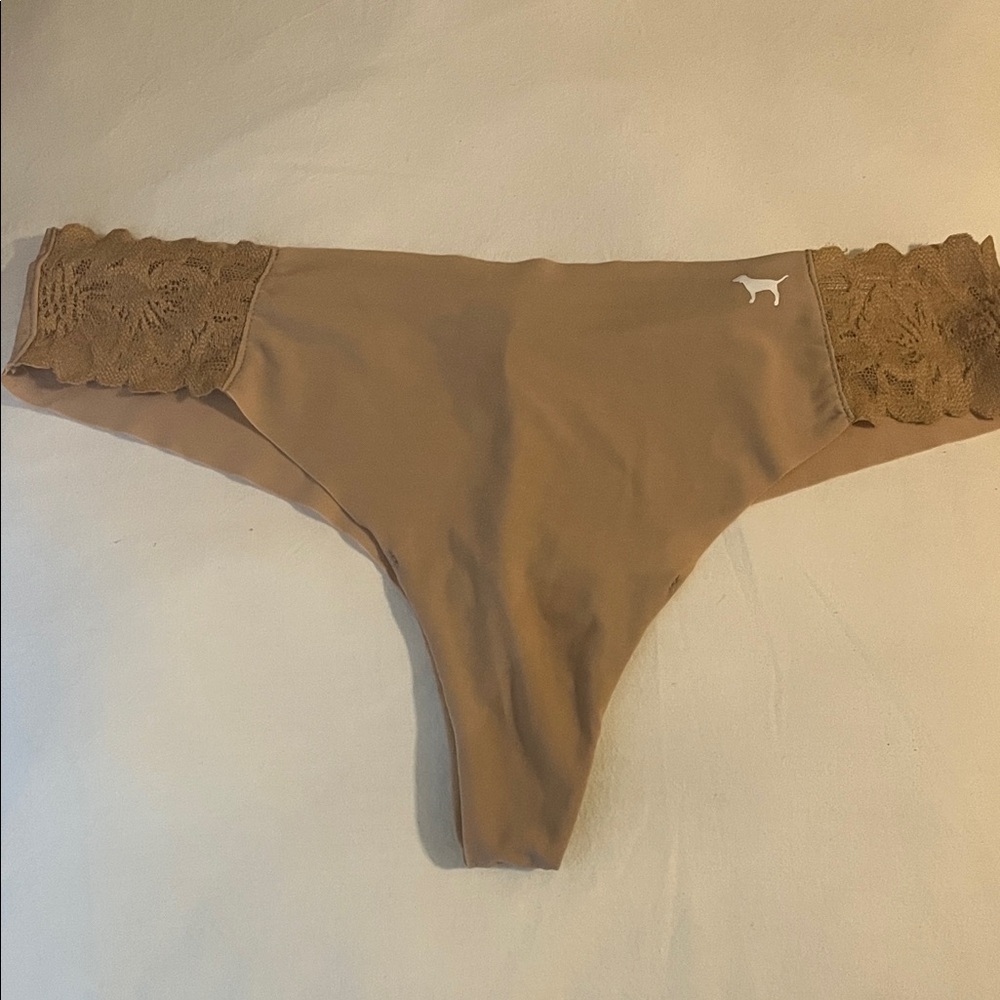 PINK Victoria's Secret Tan Lace Panties